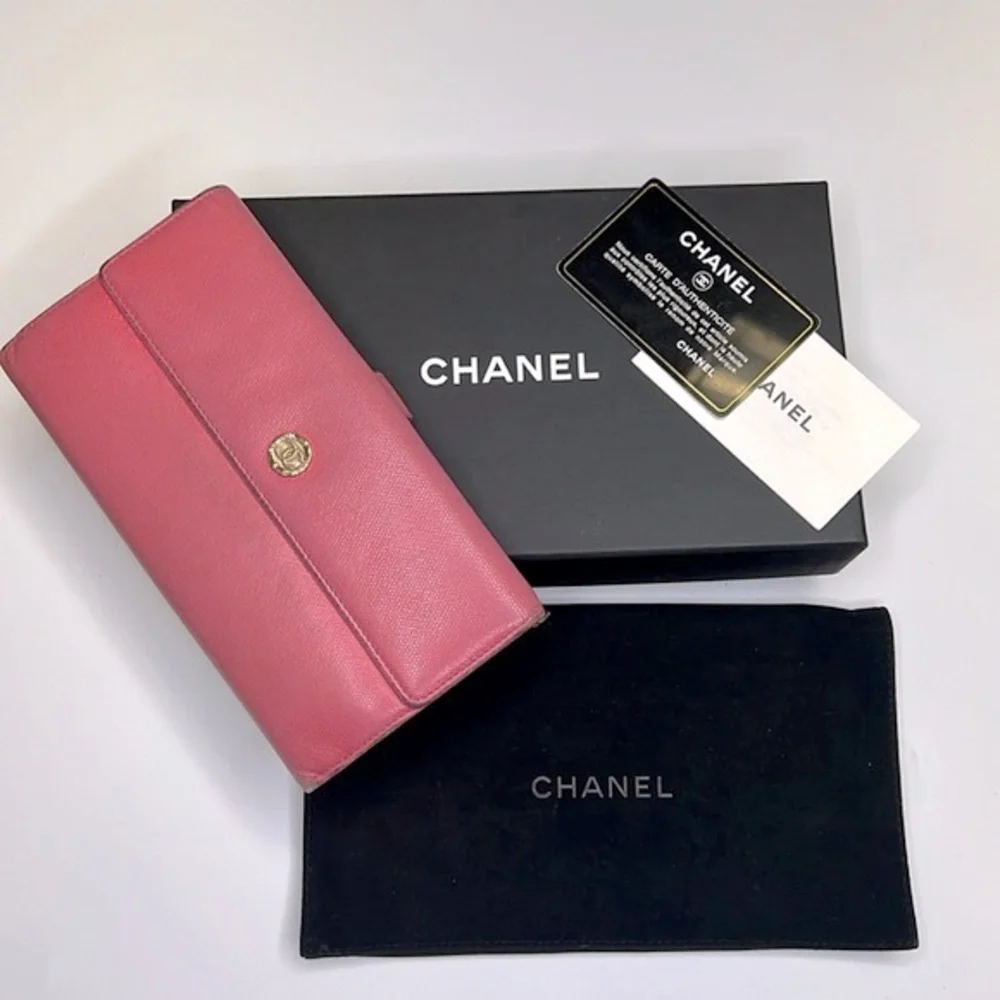Chanel Round Zipper Long Wallet